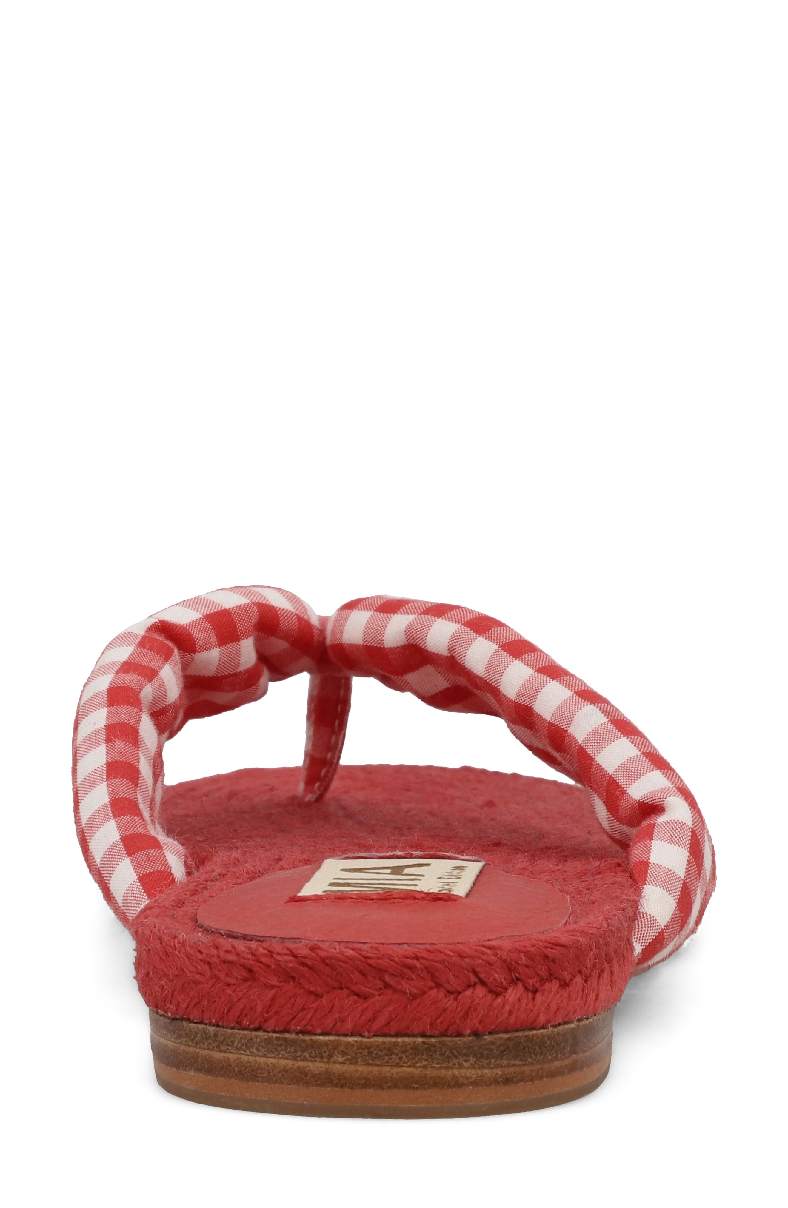 Aleena Espadrille Flip Flop, Alternate, color, RED/ WHITE