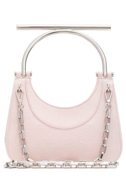 Alexander Mcqueen Mcqueen Mini T-bar Crossbar Leather Handbag In 9813 Venus Pink/silver
