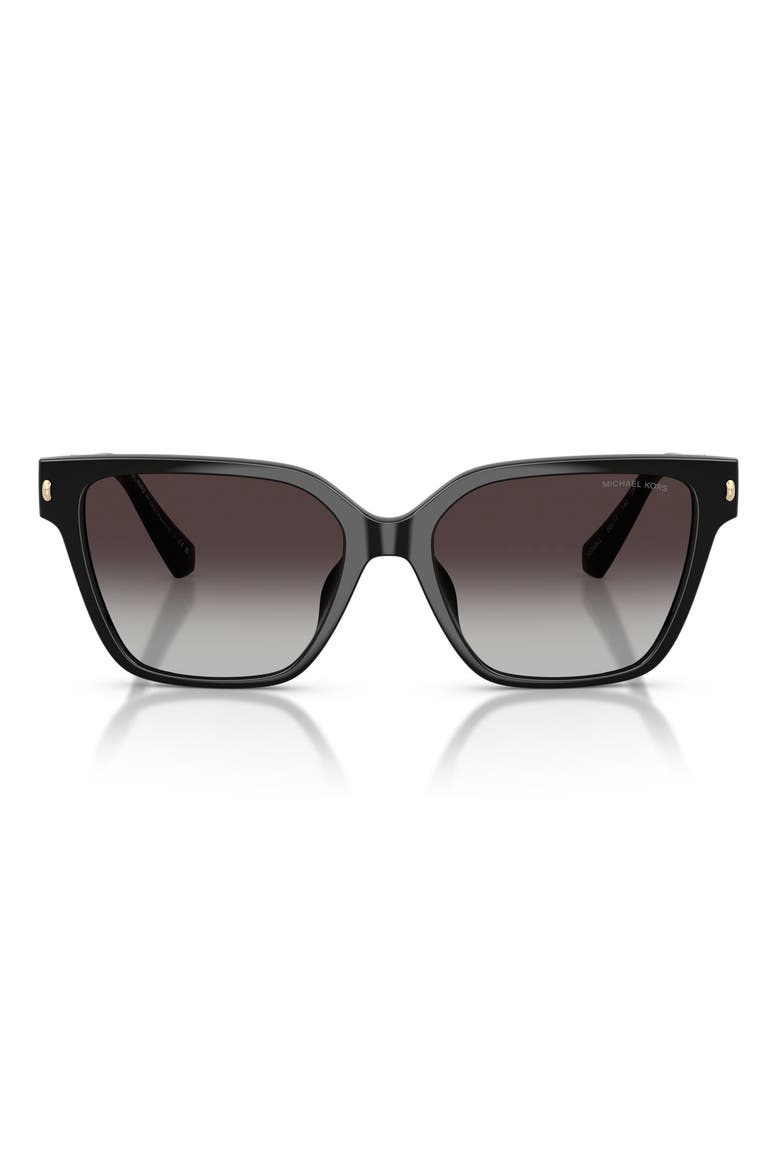 Piedmont 56mm Square Sunglasses, Main, color, BLACK / LIGHT GREY GRADIENT