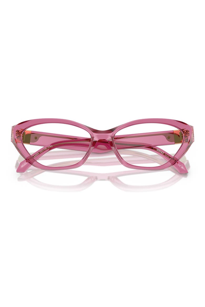 55mm Cat Eye Optical Glasses, Alternate, color, PINK