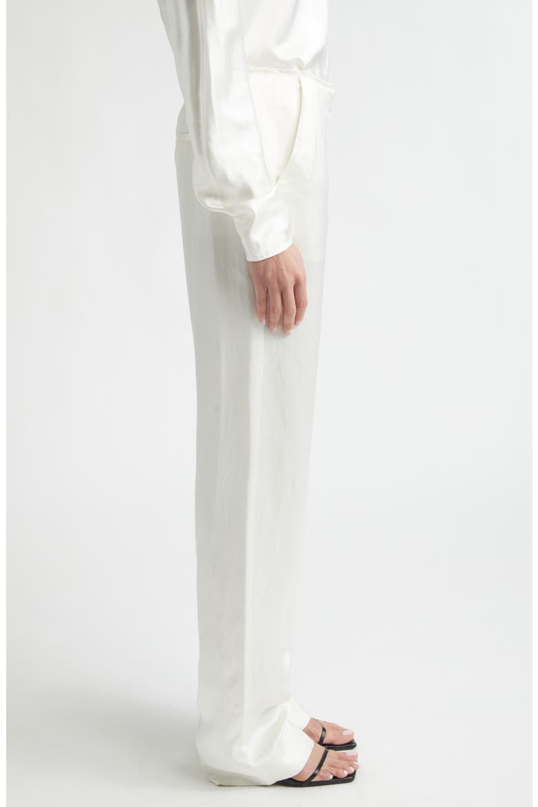 Easy Raw Edge Straight Leg Pants, Alternate, color, WHITE
