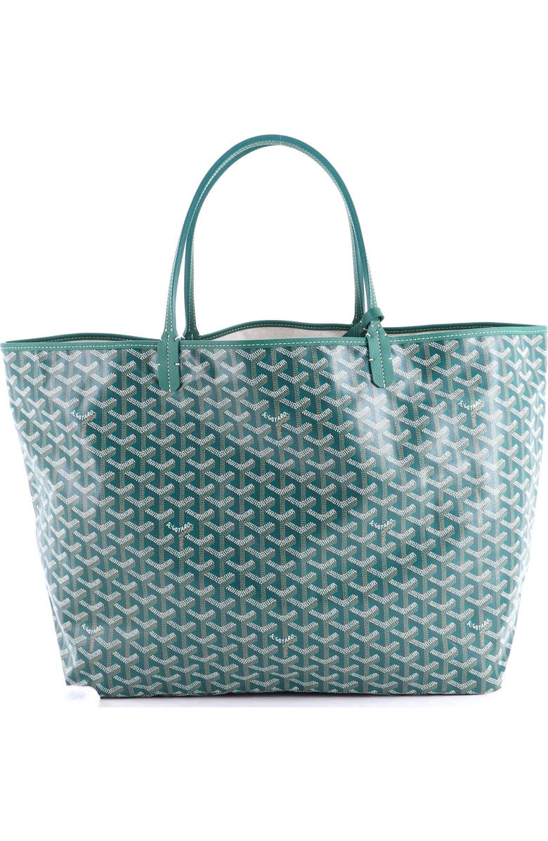 Pre-Owned Goyard Saint Louis Tote Coated Canvas GM, Main, color, Green