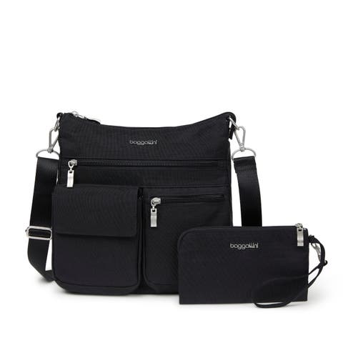 Modern Everywhere Slim Crossbody Bag with RFID Wristlet