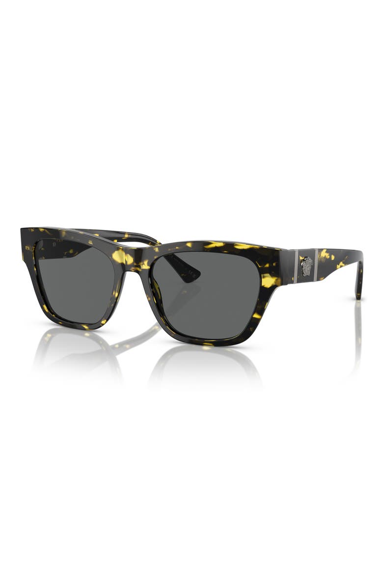 55mm Square Sunglasses, Alternate, color, HAVANA