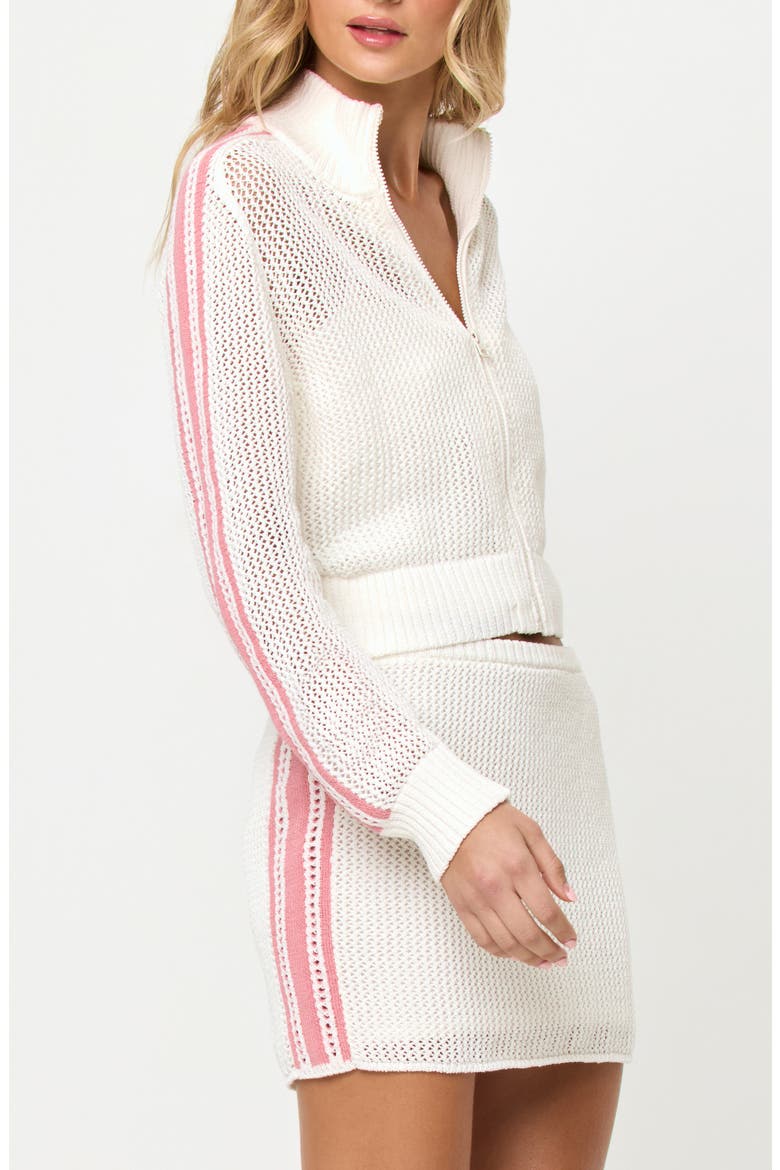 Heart Stopper Full Zip Sweatshirt, Alternate, color, CREAM