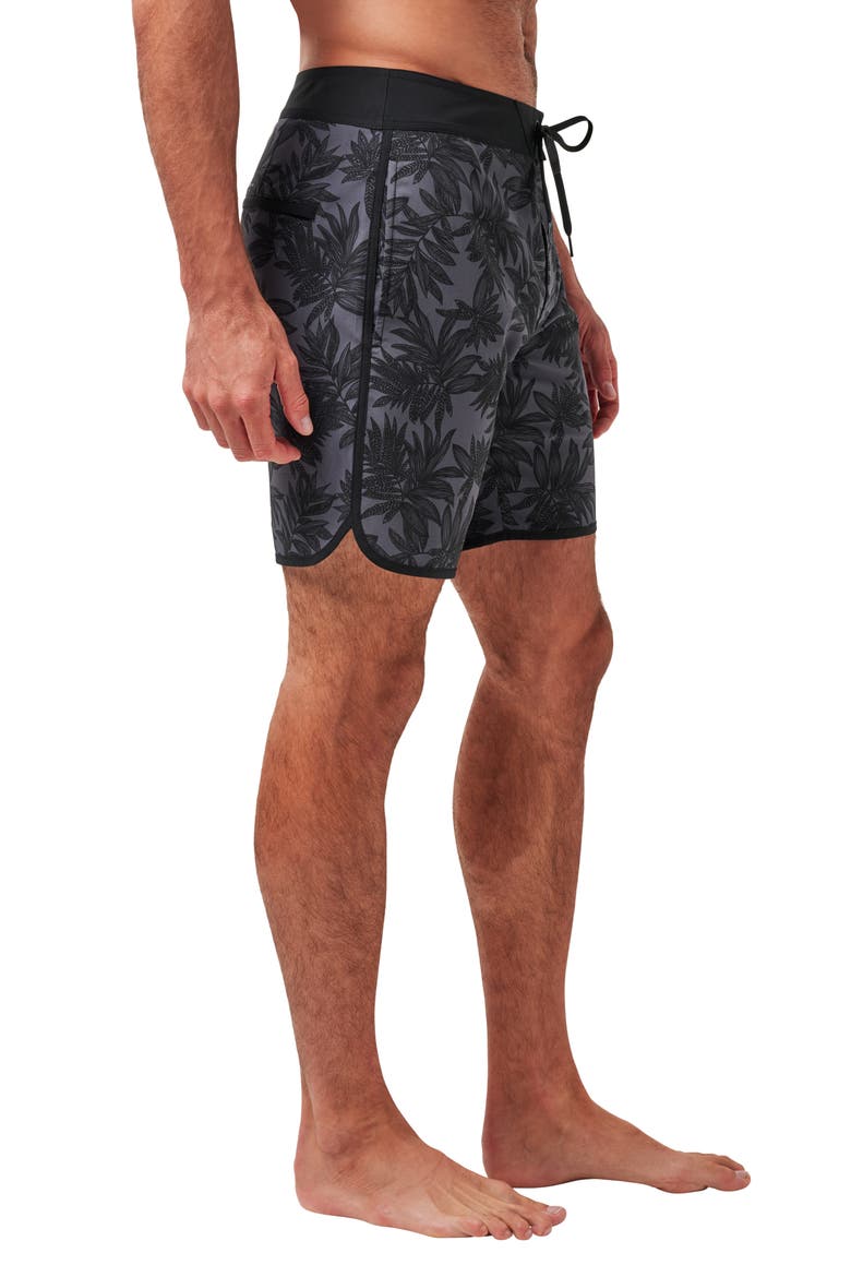 No Wake Zone Board Shorts, Alternate, color, BLACK