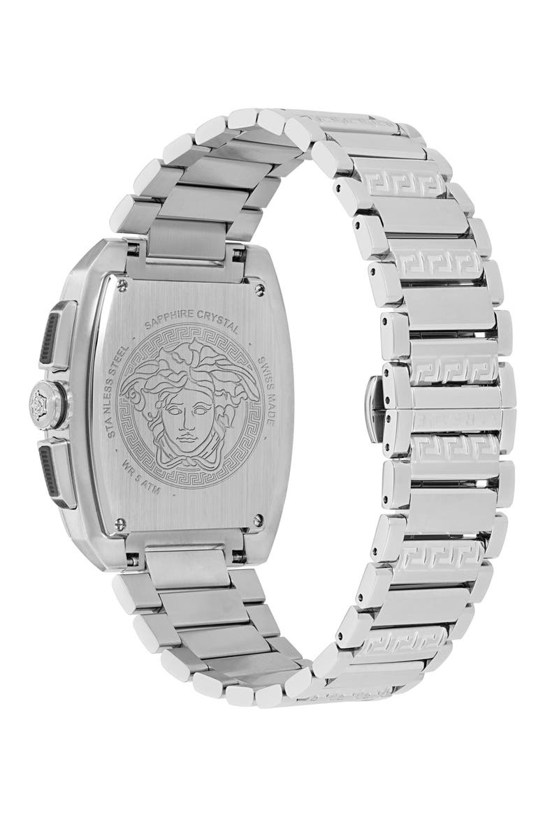 Dominus Chronograph Bracelet Watch, 42mm x 50mm, Alternate, color, STAINLESS STEEL