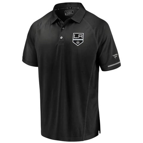 Men's Fanatics Branded Black Los Angeles Kings Authentic Pro Rinkside Polo
