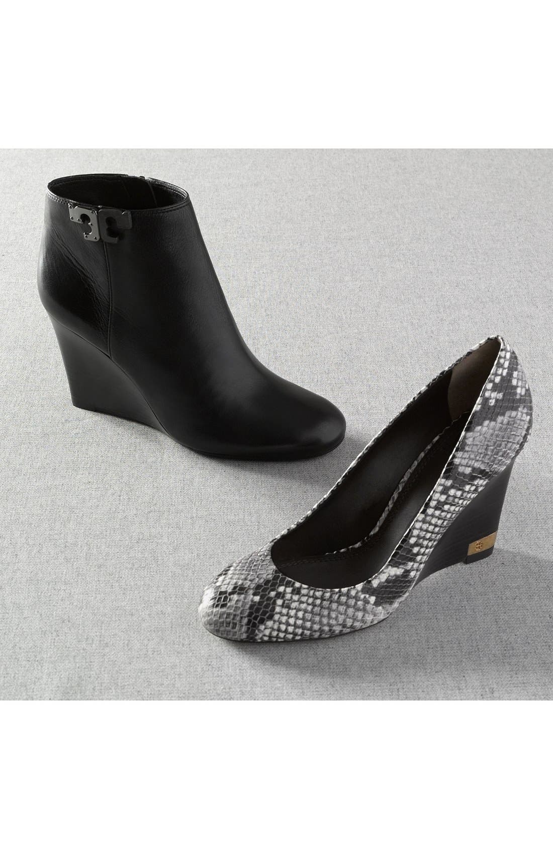 Tory Burch 'Lowell' Wedge Bootie, Alternate, color, 