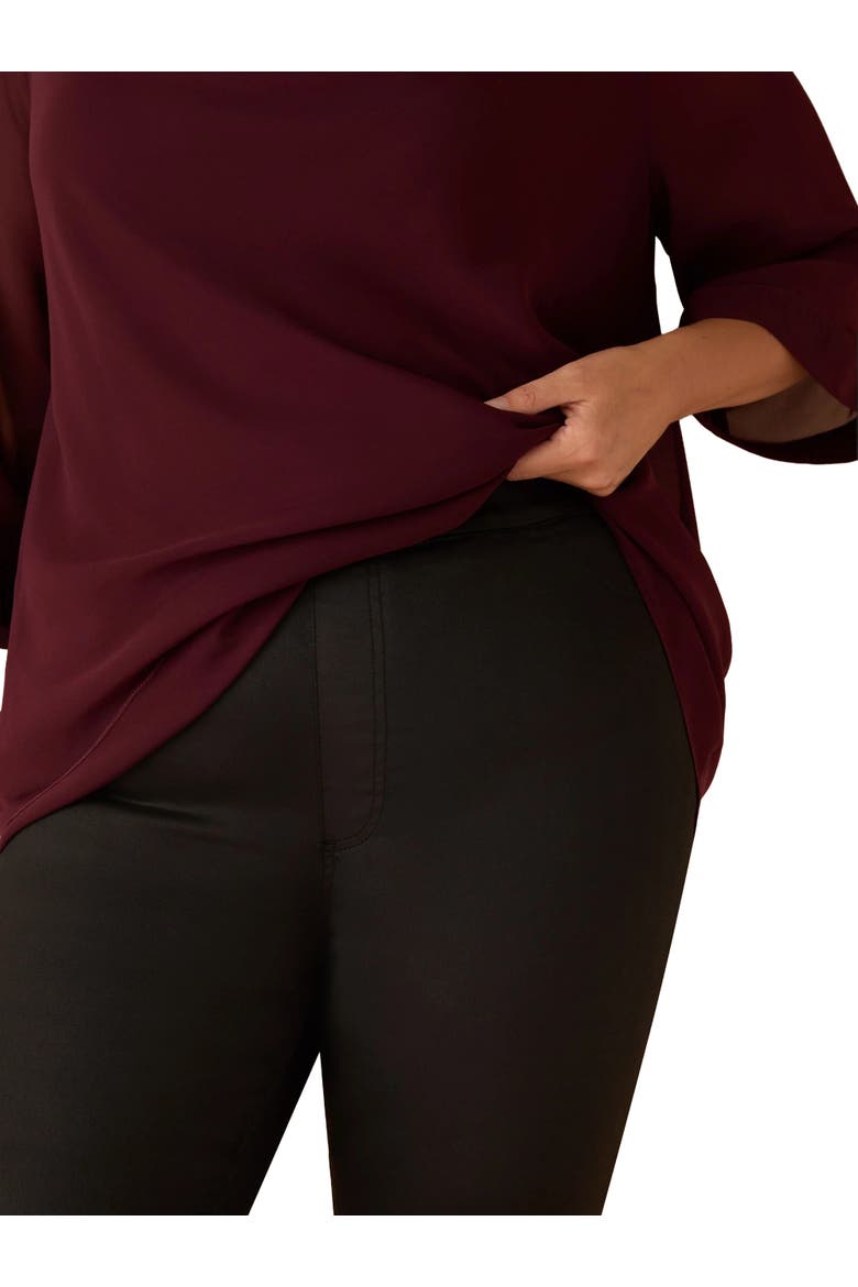 Coated Jegging, Alternate, color, Black