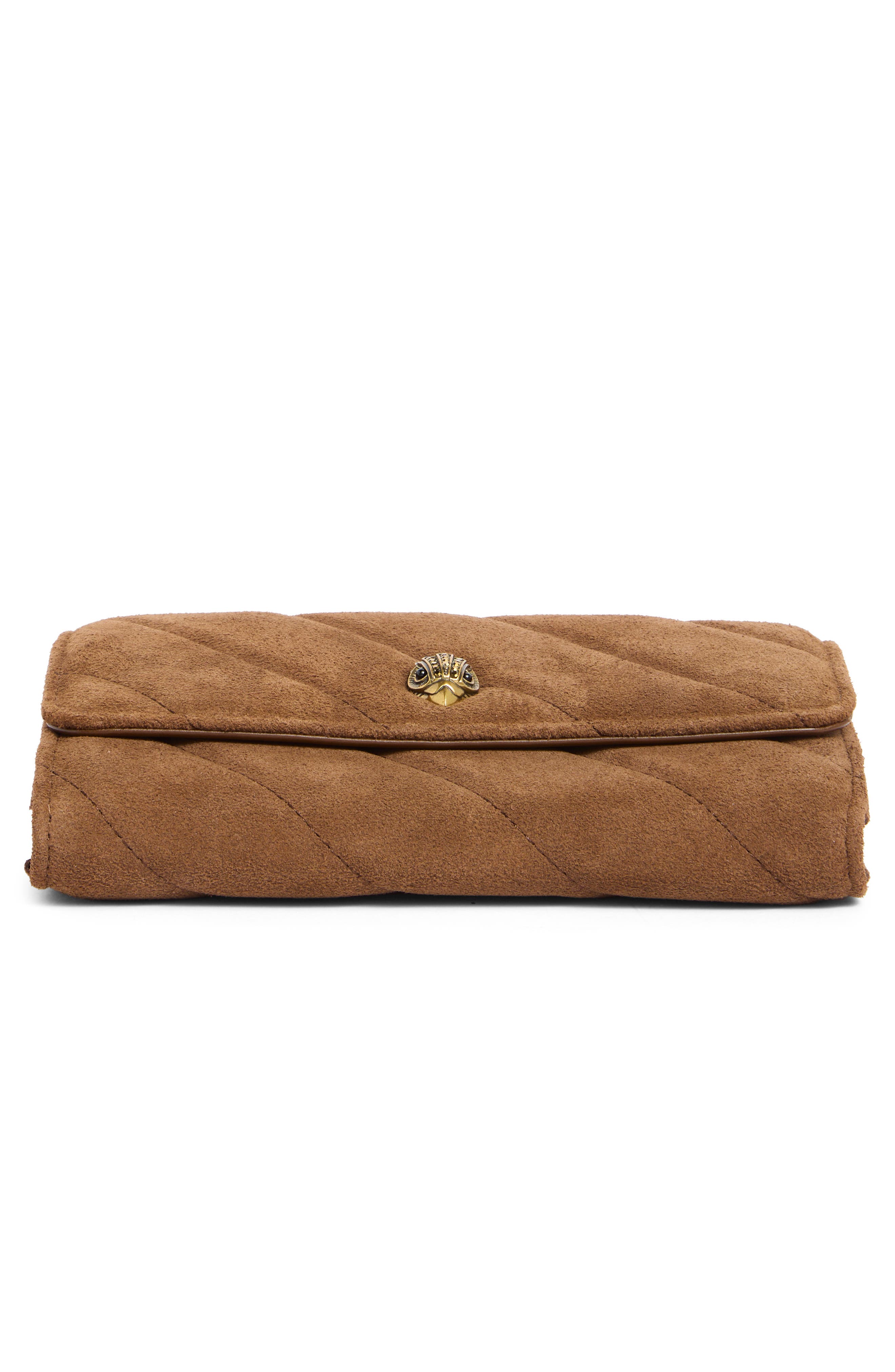 Soho Suede Wallet on Chain, Alternate, color, PINK COMB-SUEDE