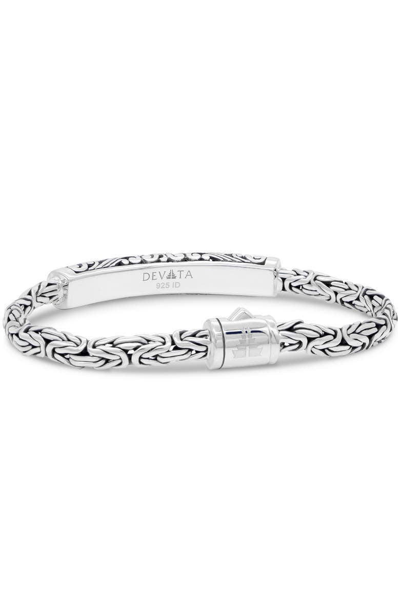 DEVATA Bali Filigree with Borobudur Oval 5mm Chain Bracelet in Sterling Silver, Alternate, color, Silver