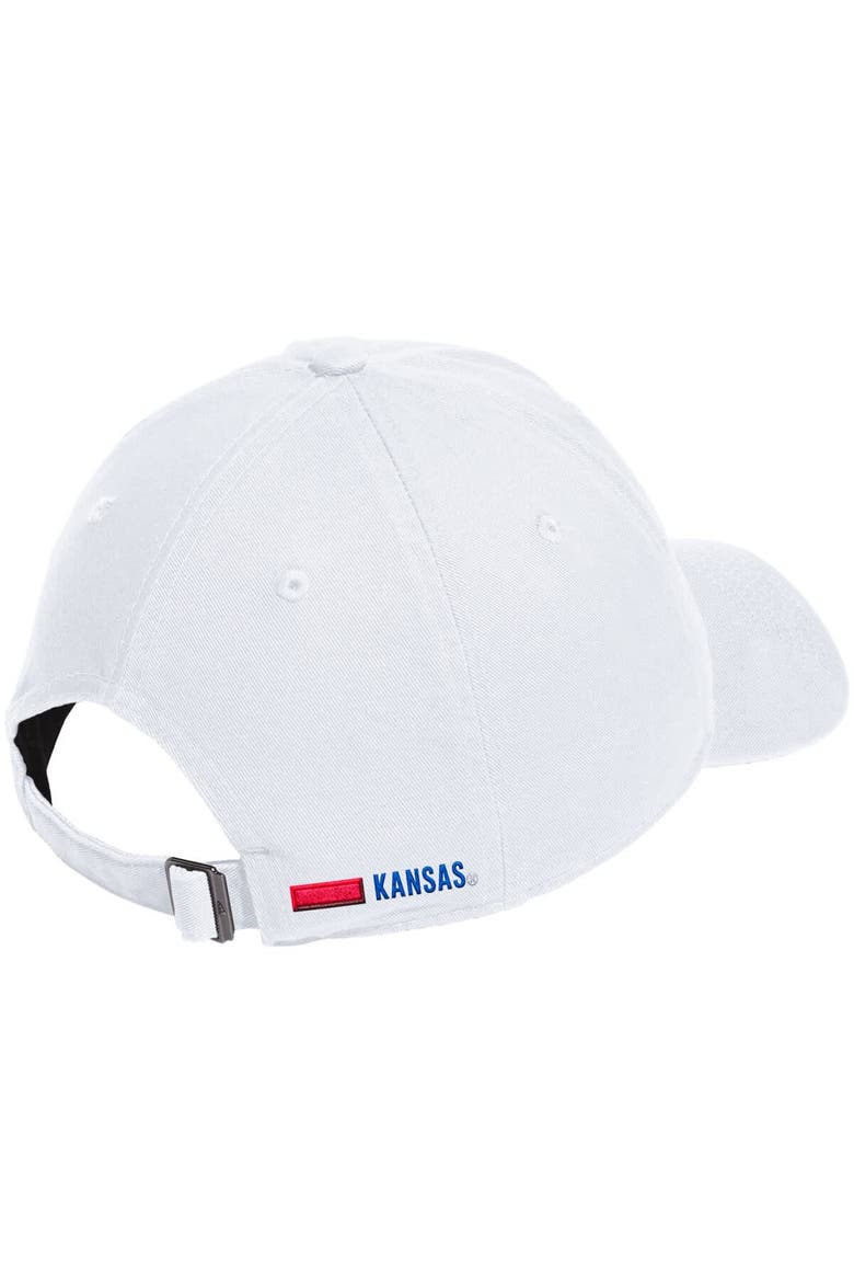 Men's adidas White Kansas Jayhawks Locker Room Adjustable Slouch Hat, Alternate, color, White
