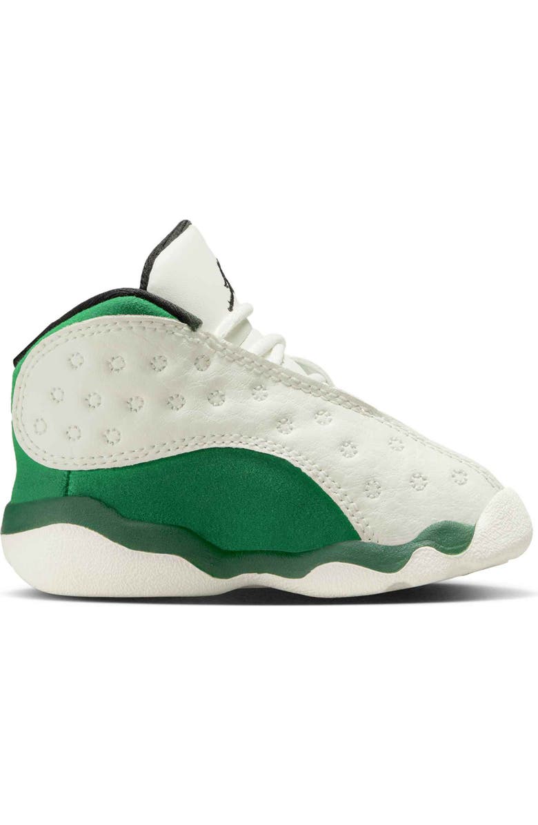 Nike Kids' Jordan 13 Retro High Top Sneaker, Alternate, color, Sail/ Pine Green/ Black