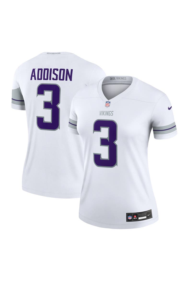 Women's Nike Jordan Addison  White Minnesota Vikings Alternate Legend Player Performance Top, Alternate, color, White