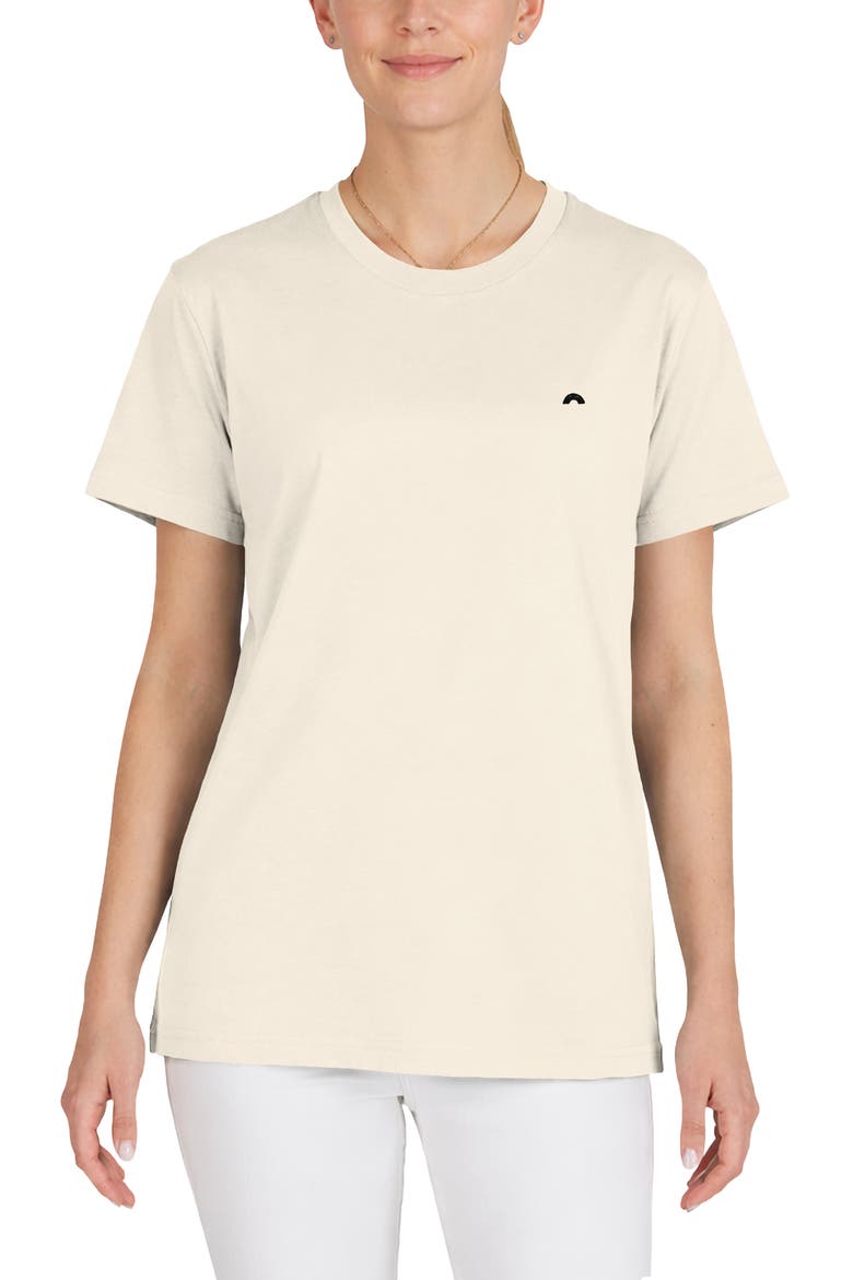 Womens Lil Rainbow Lightweight Jersey Tee, Main, color, Natural