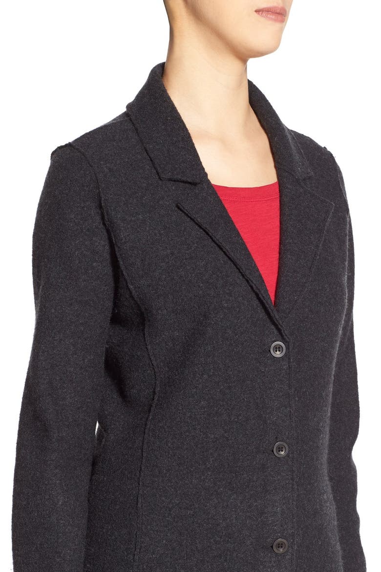 Notch Collar Merino Wool Jacket, Alternate, color, CHARCOAL