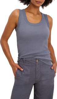 NIC+ZOE Perfect Knit Rib Scoop Neck Tank