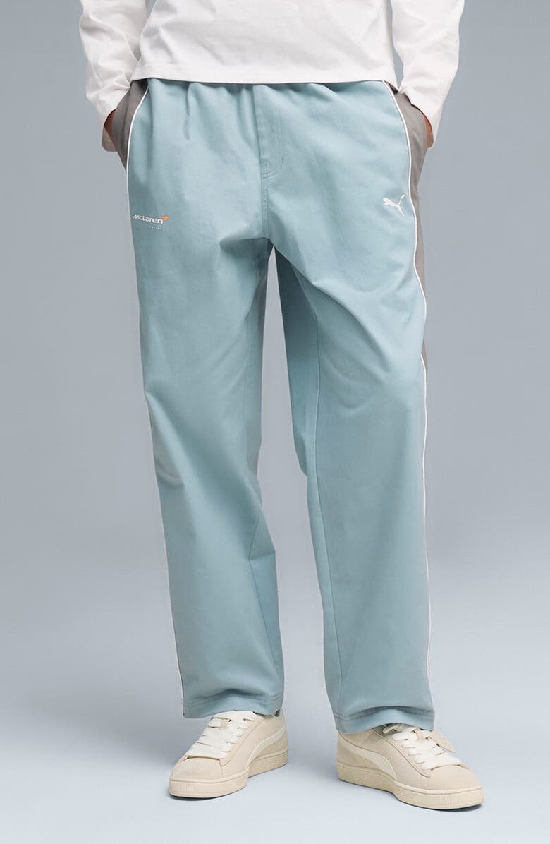 PUMA Relaxed Fit McLaren Track Pants, Main, color, Seafoam