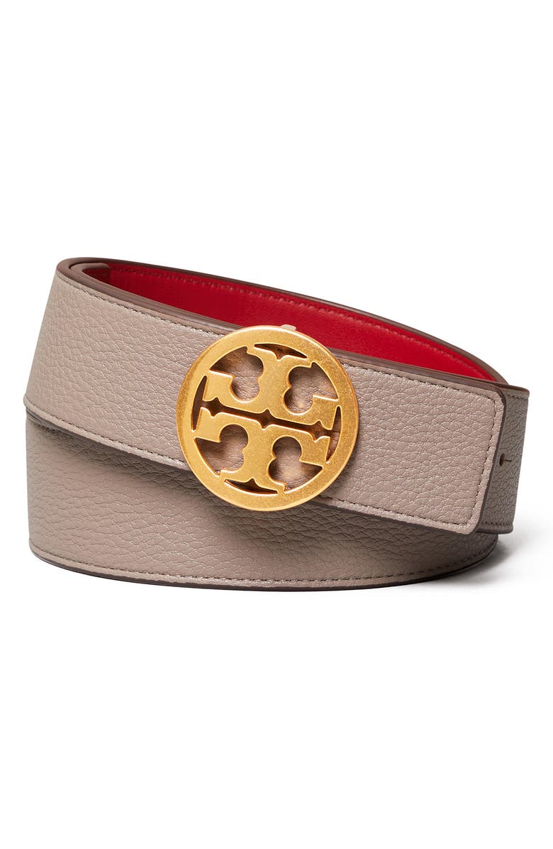 Tory Burch Reversible Logo Belt, Main, color,