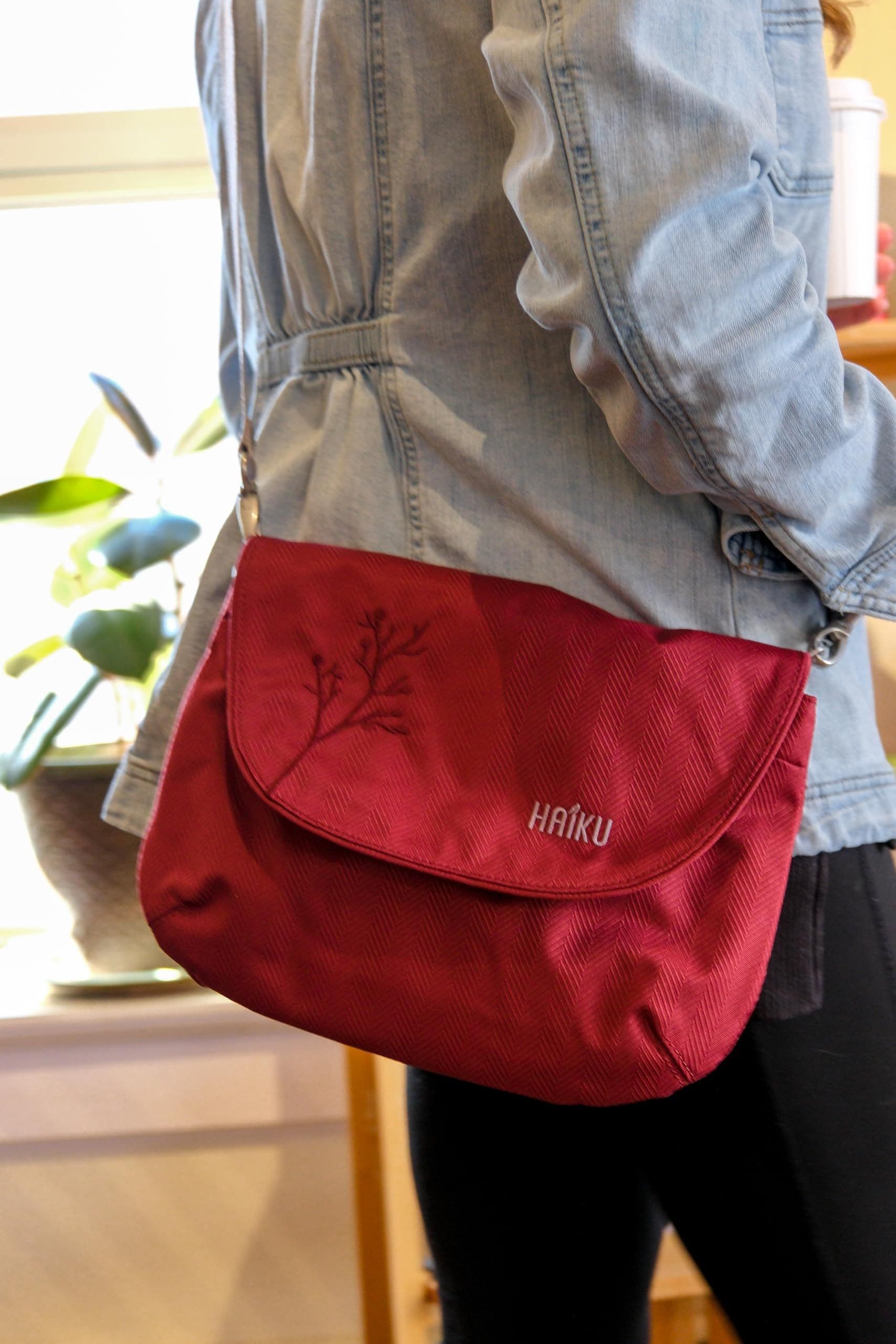 Bliss RFID Blocking Crossbody Saddle Bag, Alternate, color, Rosewood