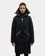 Alpenhaus Arly Elongated Hybrid Lightweight Puffer Coat