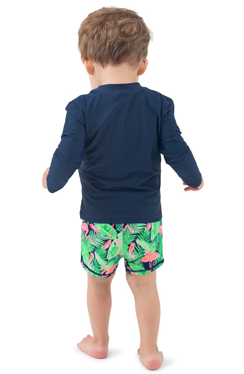 RuggedButts Kids' Long Sleeve Rashguard, Alternate, color, Blue