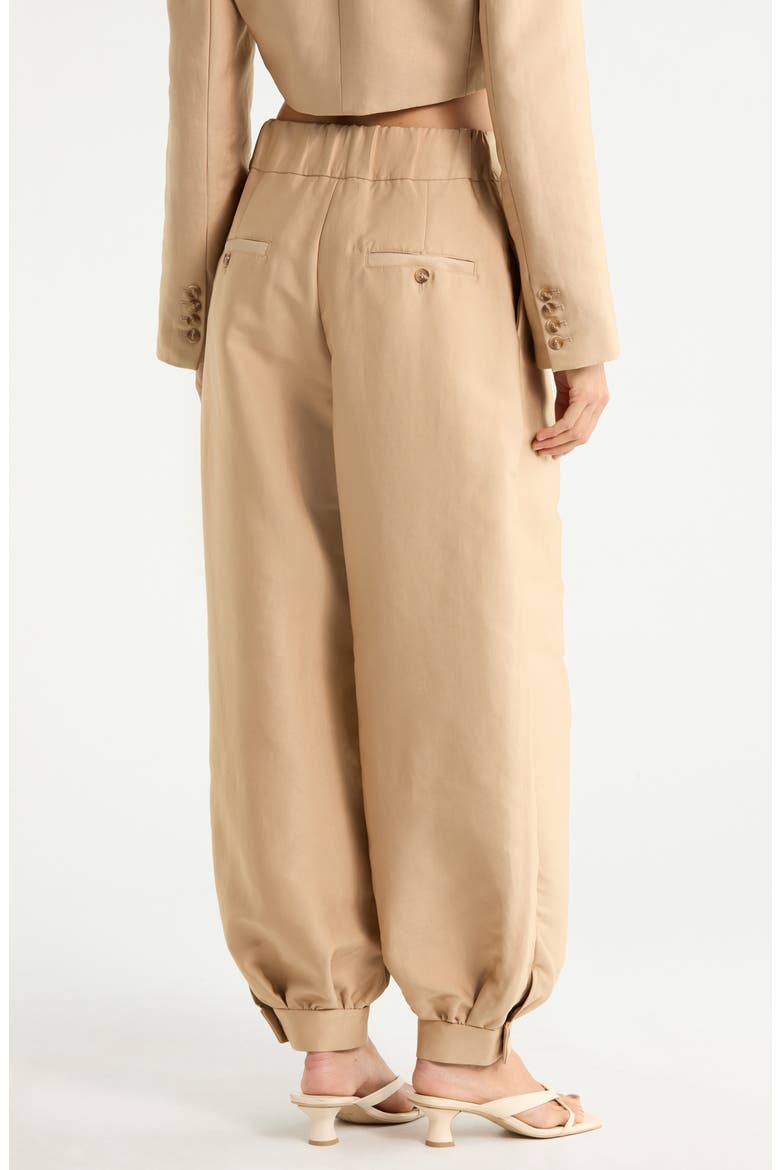 Berner Twill Balloon Pants, Alternate, color, WHITE PEPPER