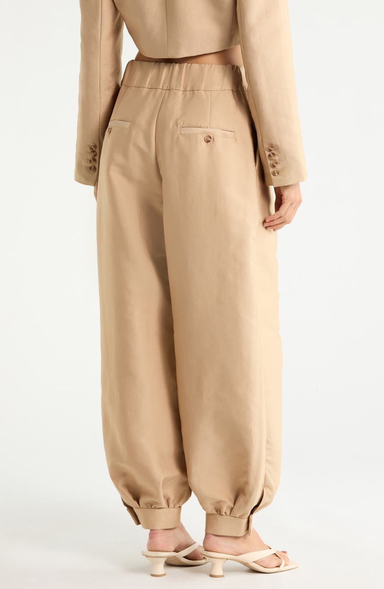 AFRM Berner Twill Balloon Pants, Alternate, color, White Pepper