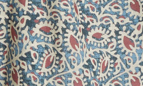 Paige Arlette Printed Cotton-blend Blouse In Botanical Blue Multi