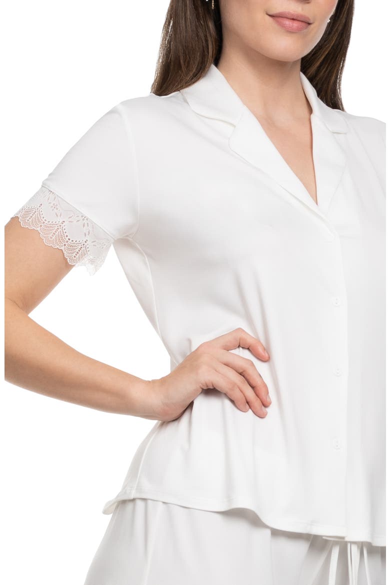 Sevilla Short Pajamas, Alternate, color, IVORY