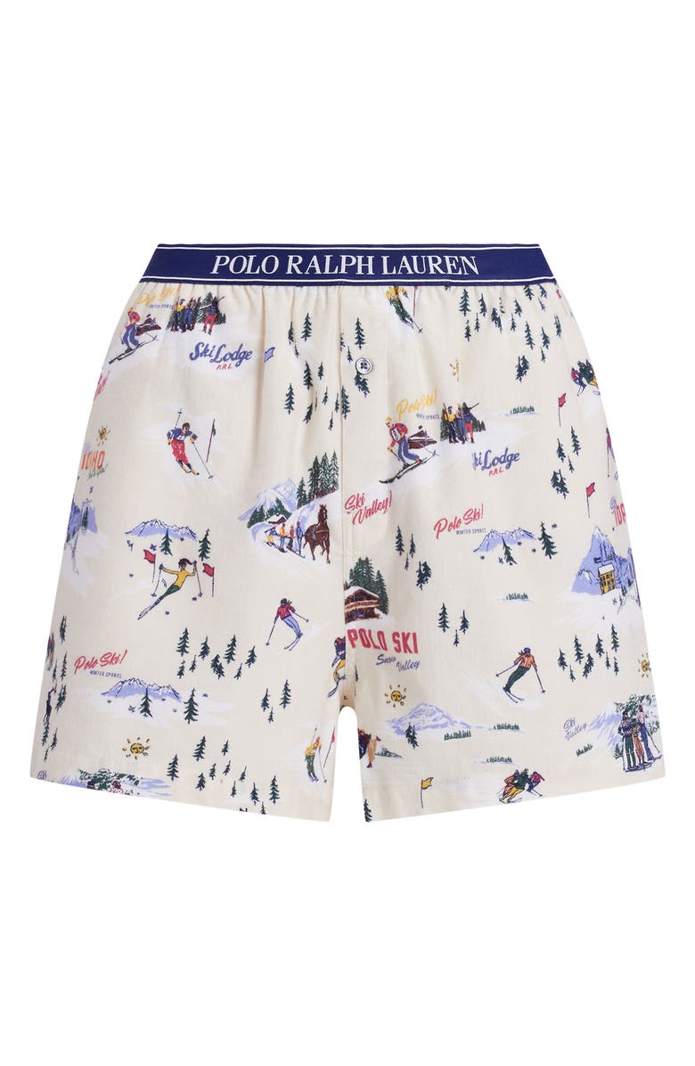 Polo Ralph Lauren Print Cotton Boxer Pajama Shorts, Alternate, color, 
