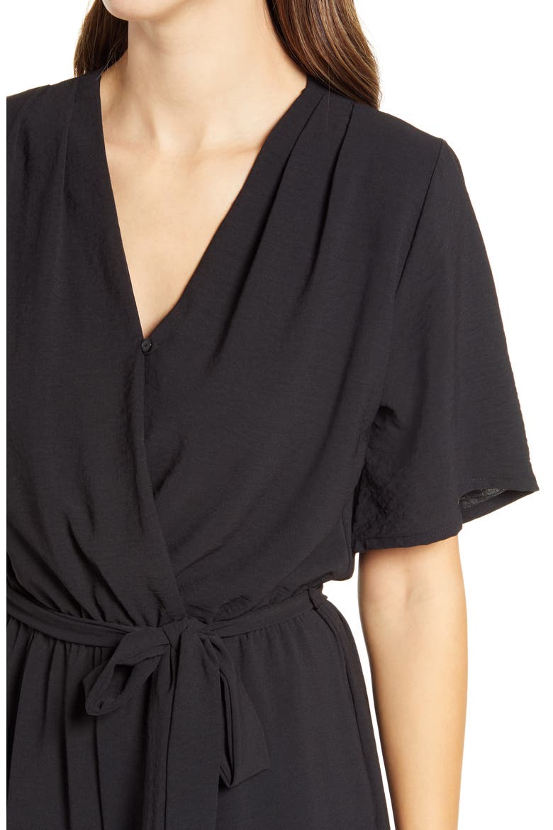 Bell Sleeve Jumpsuit, Alternate, color, BLACK