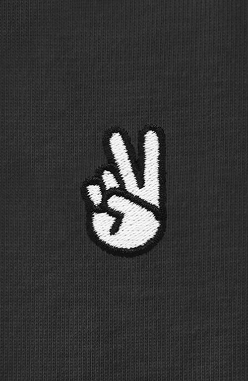 DALIX DALIX WOMENS PEACE SIGN JERSEY RELAXED TEE 