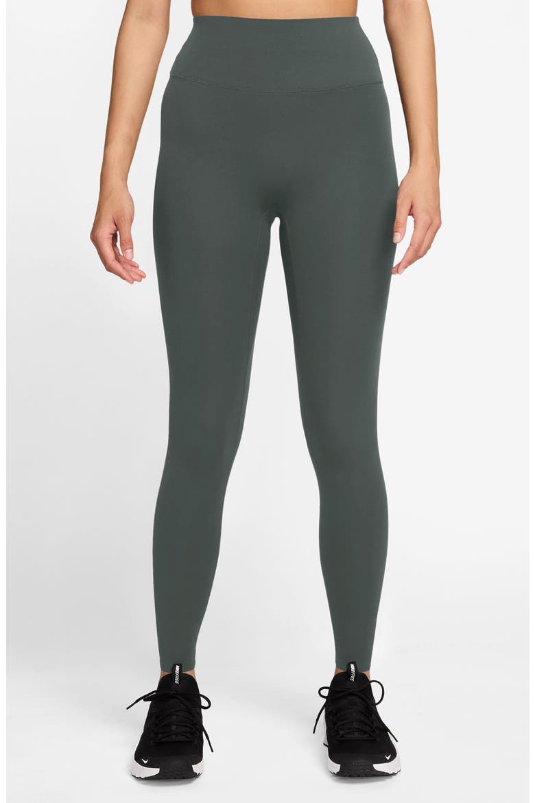 Zenvy Dri-FIT High Waist 7/8 Leggings, Main, color, 303 CMOGRN/WHITE