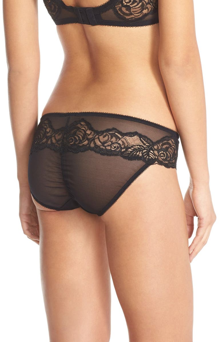 Wacoal 'Sheer Enough' Hipster Briefs, Alternate, color, 