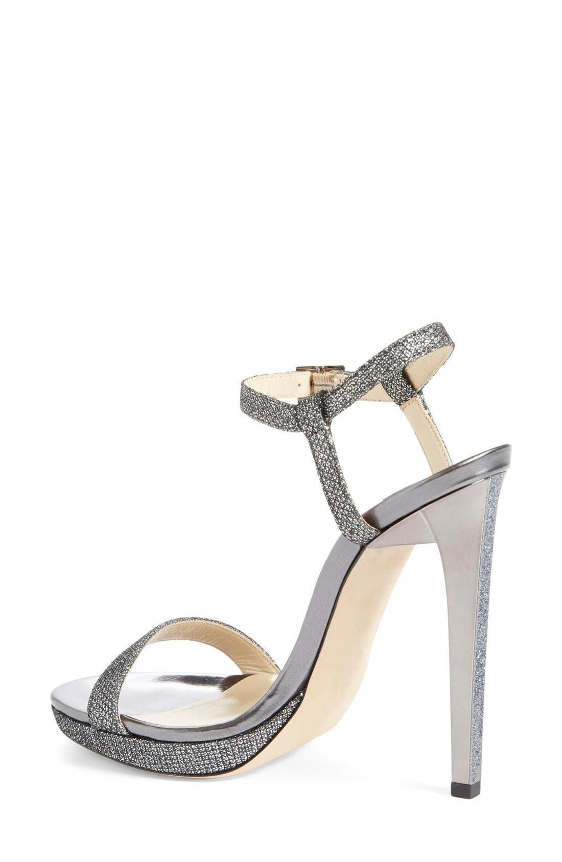 Jimmy Choo 'Claudette' Ankle Strap Platform Sandal, Alternate, color, 