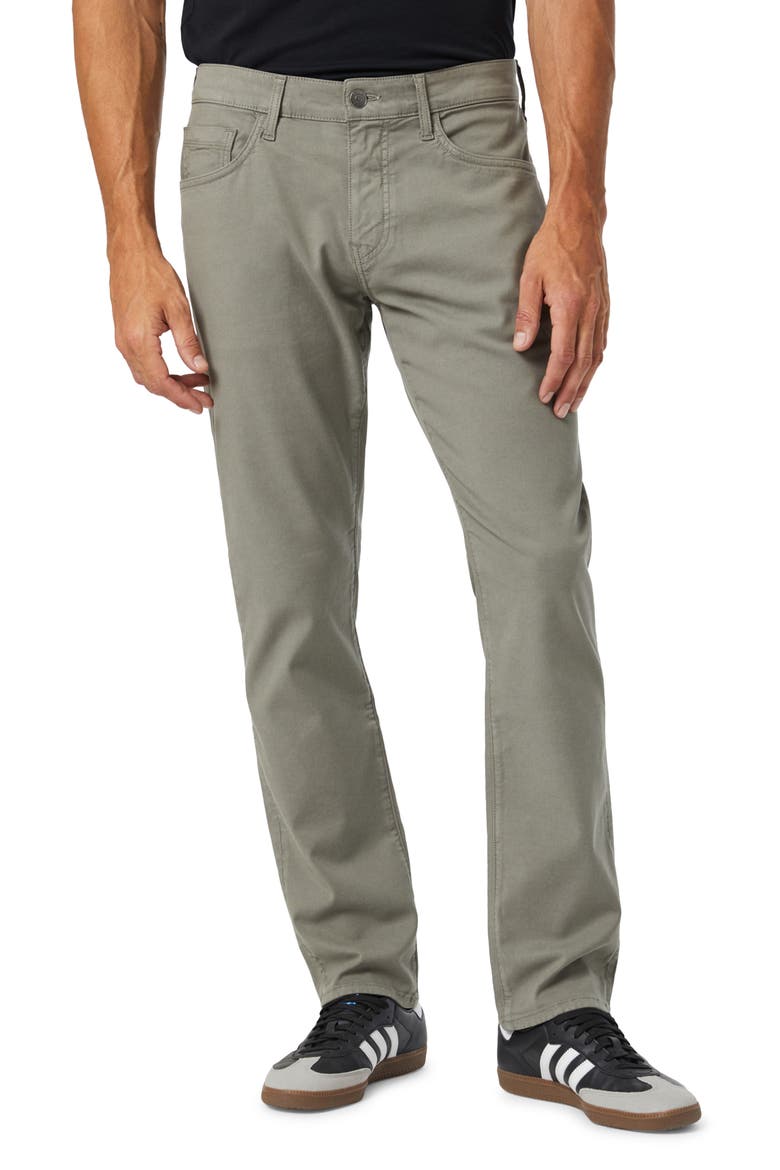 Marcus Slim Straight Leg Five-Pocket Pants, Main, color, PEWTER LUXE TWILL