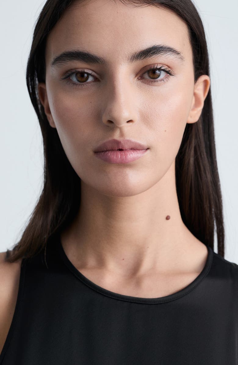 MANGO Floral Appliqué Satin Maxi Dress, Alternate, color, 