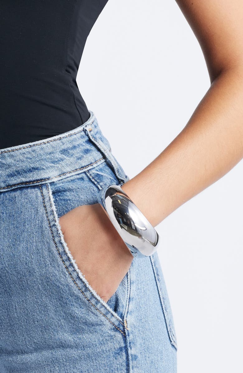 Nordstrom Wide Polished Bangle, Alternate, color, 