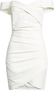 Lavish Alice Off the Shoulder Wrap Look Minidress