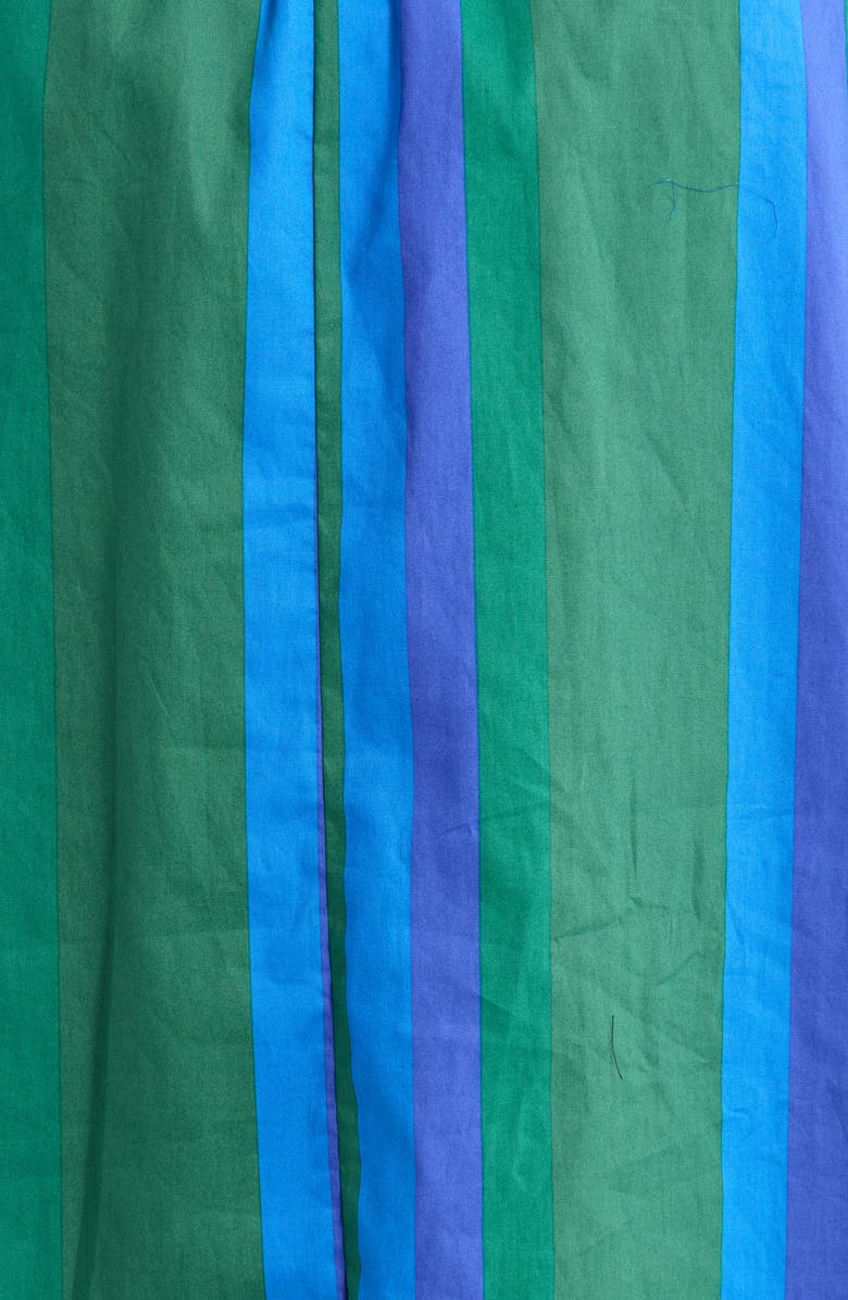 SUGARLIPS Dolary Stripe Sena Shirtdress, Alternate, color, Emerald-Blues