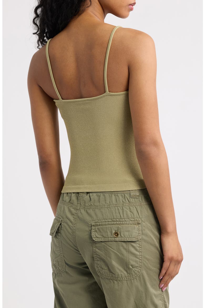 Molly Glitter Cami, Alternate, color, KHAKI