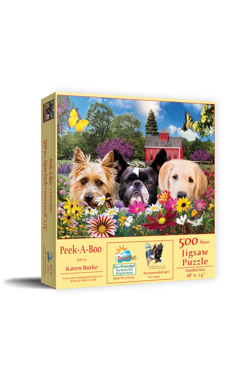 Sunsout Peek-a-Boo 500 piece Jigsaw Puzzle for Adults, Main, color, Multicolor