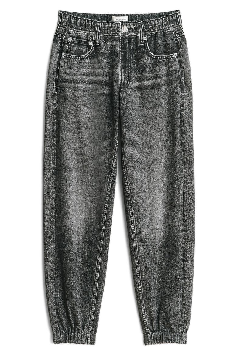 rb Miramar Cotton Terry Jogger Sweatpant Jeans, Alternate, color, BLACK MAGIC