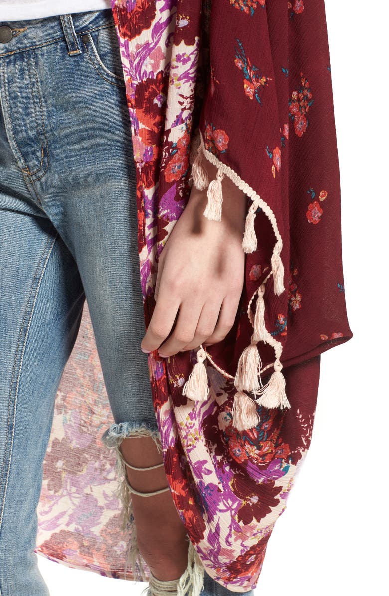 Free People Bali Wrapped In Blooms Shawl, Alternate, color,