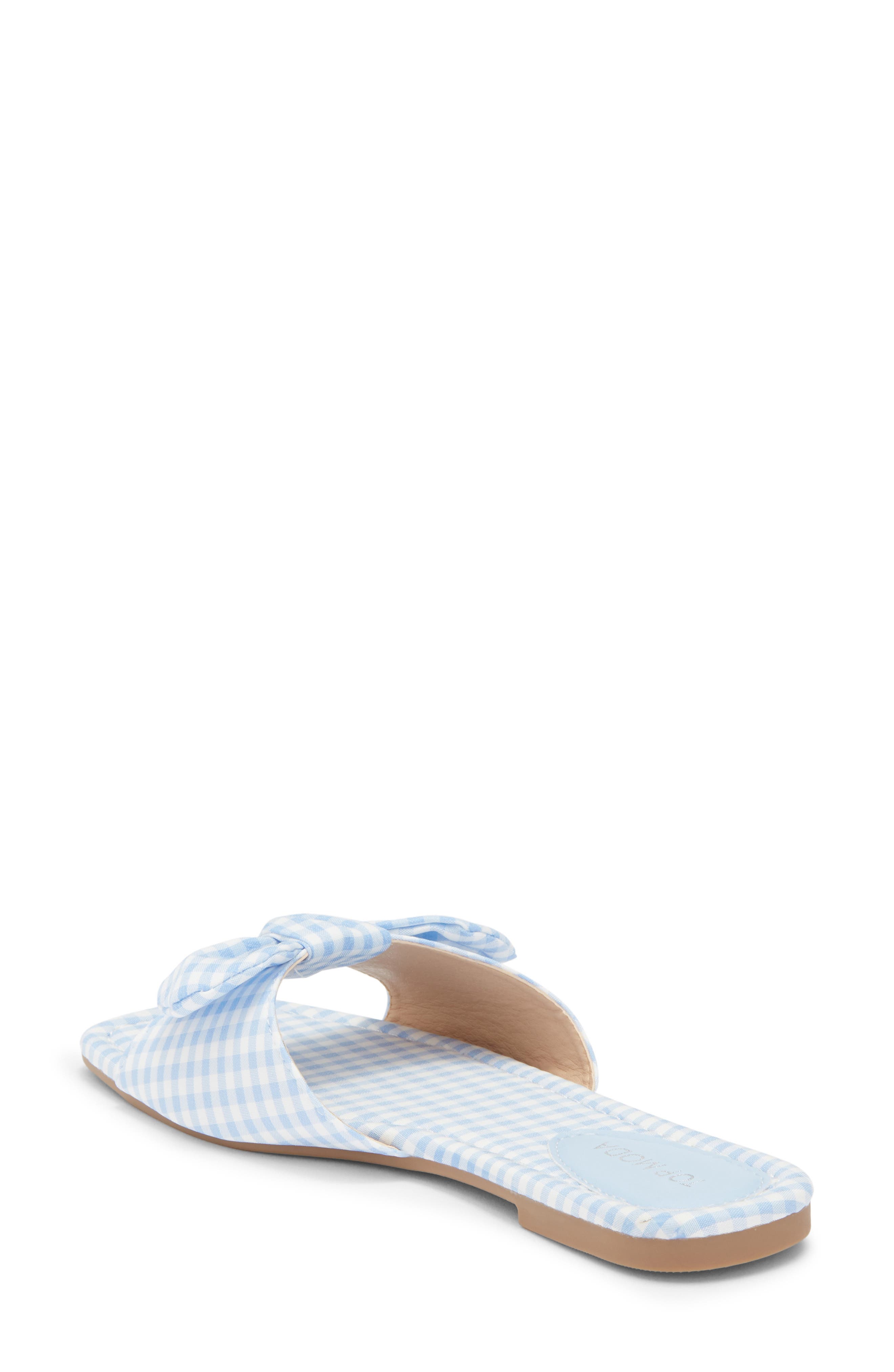 Penny Gingham Bow Slide Sandal - image 4