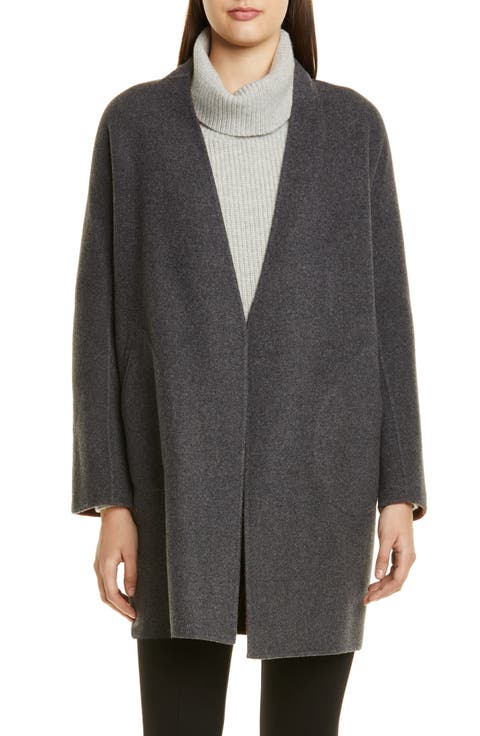 Singer Reversible Wool Blend Coat