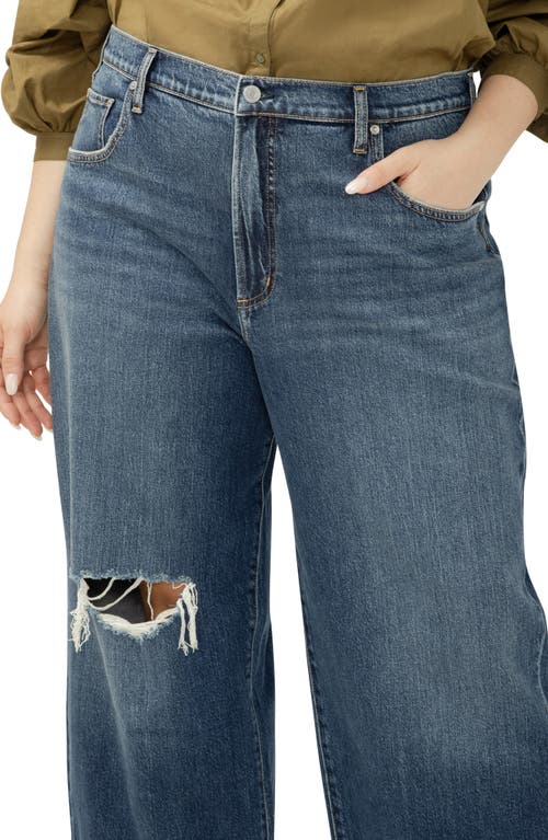 Silver Jeans Co. Plus Size Be Easy High Rise Wide Leg Jeans In Blue