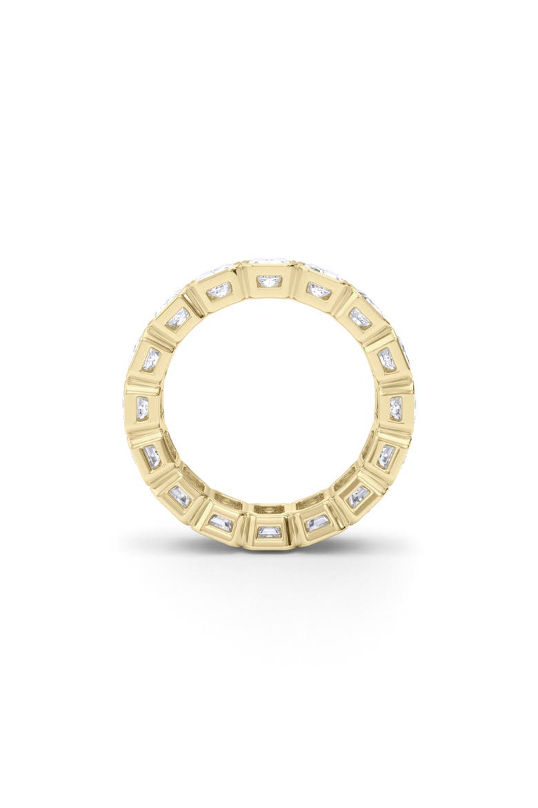 Emerald Bezel Lab Created Diamond Eternity Ring, Alternate, color, 2.73 CTW YELLOW GOLD